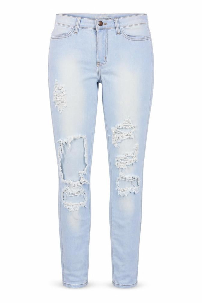 Fashionnova Womens Blue  Cotton Skinny Jeans Size 24 in L30 in Regular