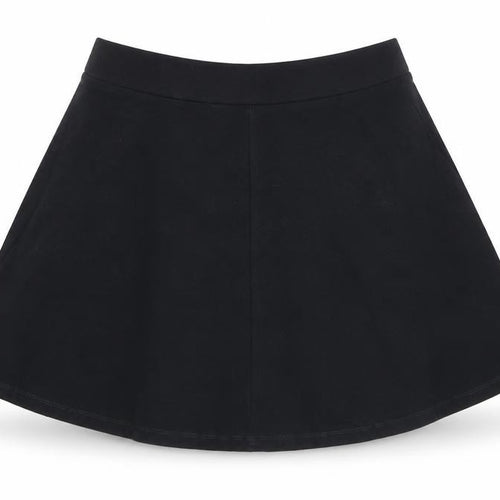 Topshop Womens Black  Cotton Flare Skirt Size 6    - Gym Skirt Style