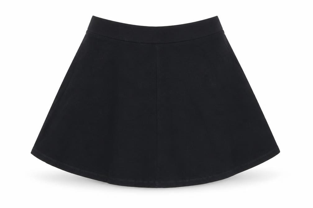 Topshop Womens Black  Cotton Flare Skirt Size 6    - Gym Skirt Style