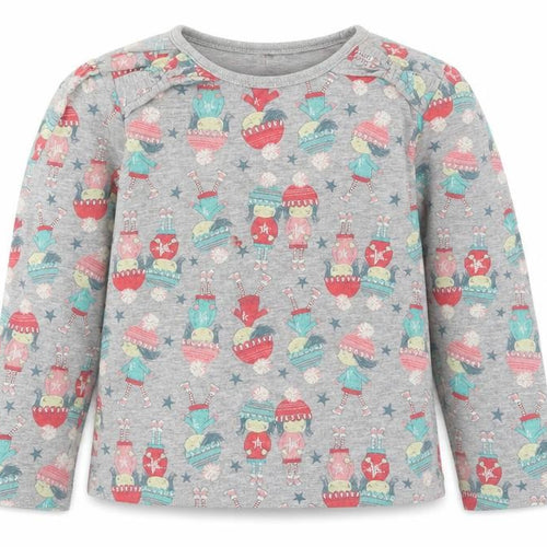 George Girls Grey  Cotton Basic T-Shirt Size 4-5 Years Round Neck Pullover - Girl Winter Fashion Friends