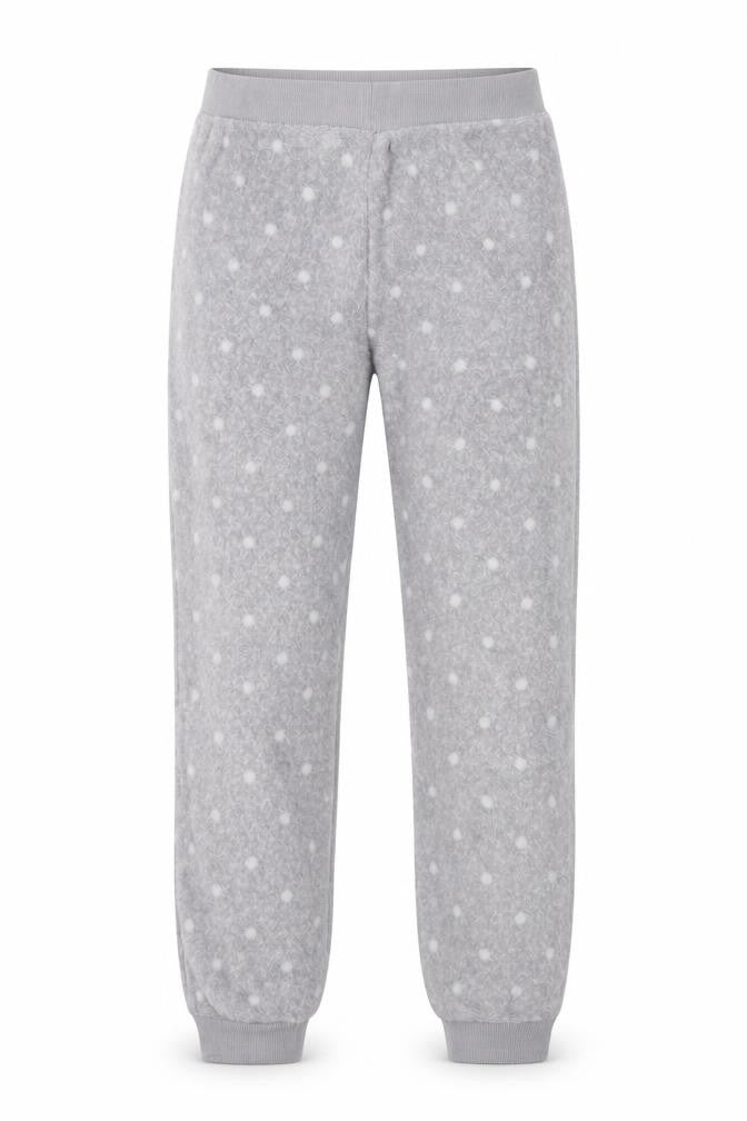 F&F Girls Grey Polka Dot Polyester Cami Pyjama Pants Size 8 Years