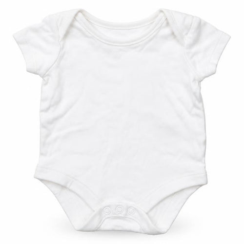 F&F Baby White  Cotton Babygrow One-Piece Size Newborn  Snap - 0-1 Months