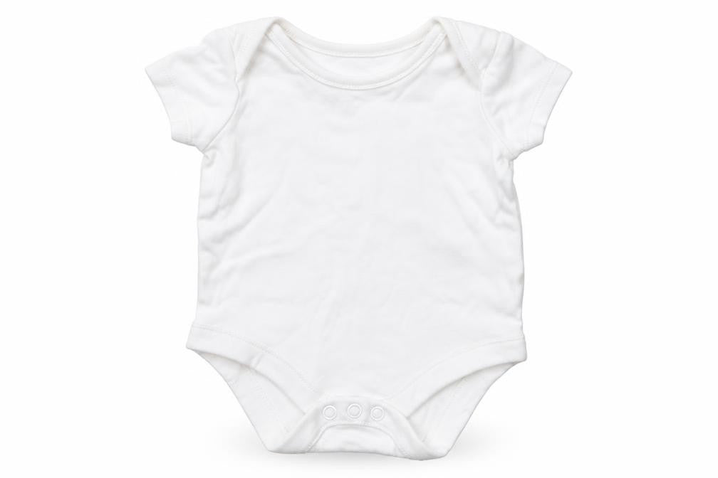F&F Baby White  Cotton Babygrow One-Piece Size Newborn  Snap - 0-1 Months