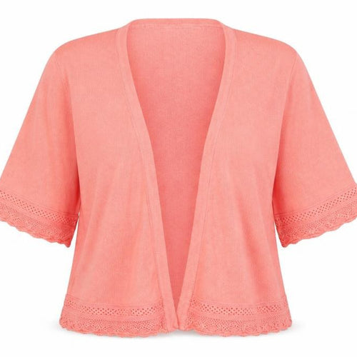 Peacocks Womens Pink V-Neck  Viscose Cardigan Jumper Size 16
