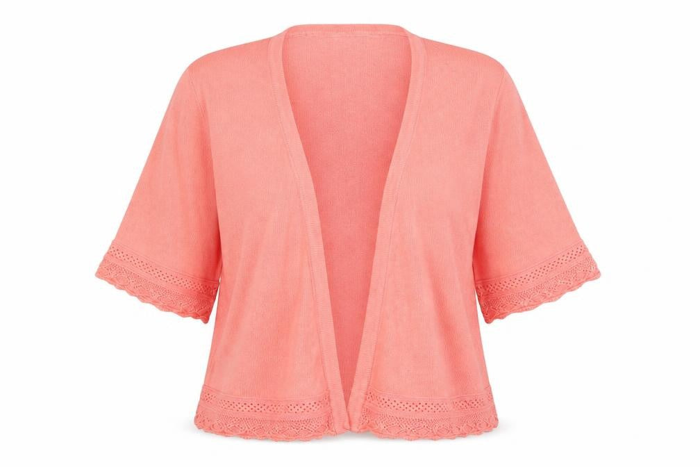 Peacocks Womens Pink V-Neck  Viscose Cardigan Jumper Size 16
