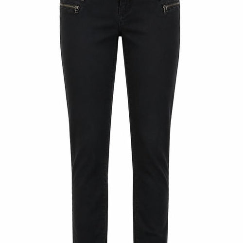 Noisy may Womens Black  Cotton Trousers  Size XS L30.5 in Regular Button