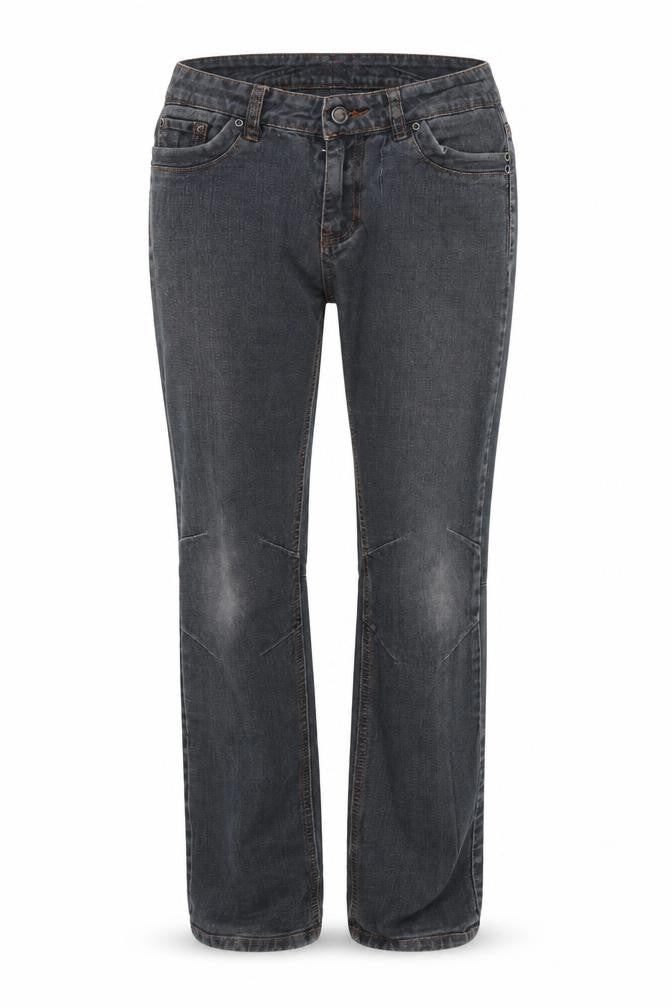 chickster Womens Black  Cotton Straight Jeans Size 12 L27 in Regular