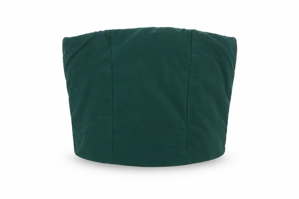 Front view of PRETTYLITTLETHING women’s green polyester basic blouse, size UK 6, round neck