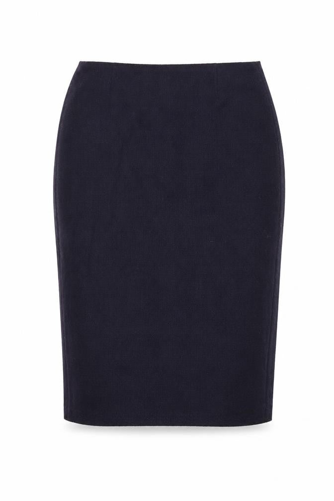Aria Womens Blue  Polyamide Straight & Pencil Skirt Size 12   Zip