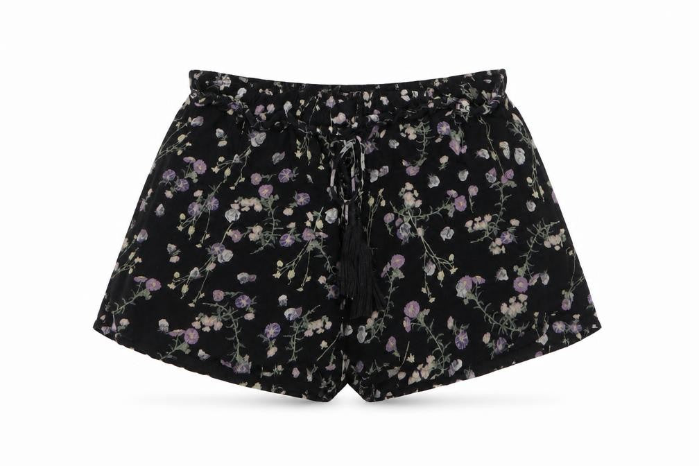Faith Womens Multicoloured Floral Wool Cut-Off Shorts Size M L4 in Regular