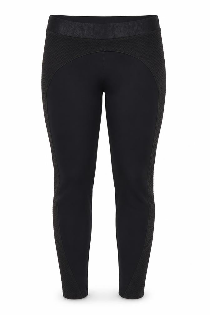 imited Womens Black  Cotton Cropped Leggings Size 12 L24 in