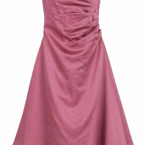 Alfred Angelo Womens Pink  Polyester Fit & Flare  Size S  Off the Shoulder Zip