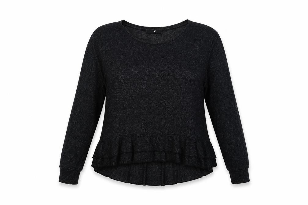 Front view of Very women’s grey solid polyester top lounge set, size UK 16