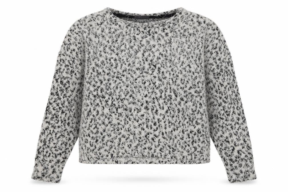 Front view of Primark women’s multicoloured round neck animal print polyester jumper, size M