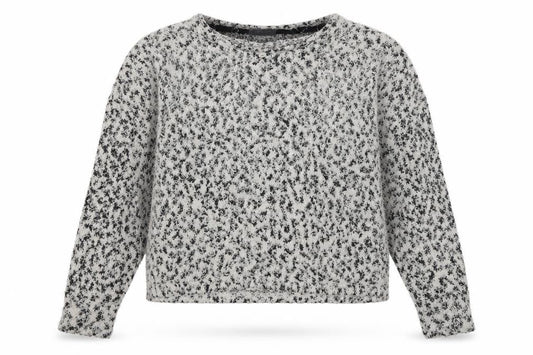Front view of Primark women’s multicoloured round neck animal print polyester jumper, size M