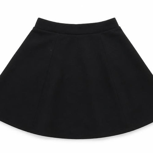 George Girls Black  Polyester Skater Skirt Size 7-8 Years  Regular