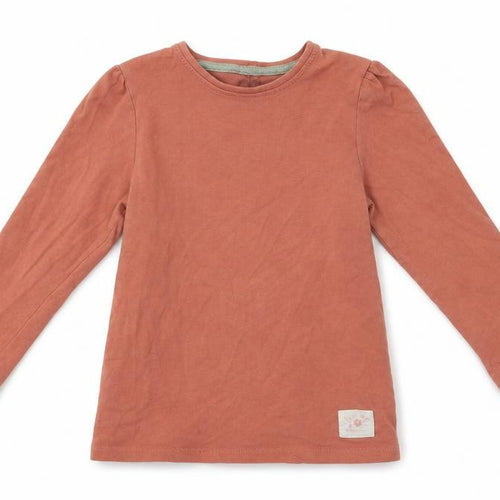 So Cute Girls Pink  Cotton Basic T-Shirt Size 2-3 Years Crew Neck Snap