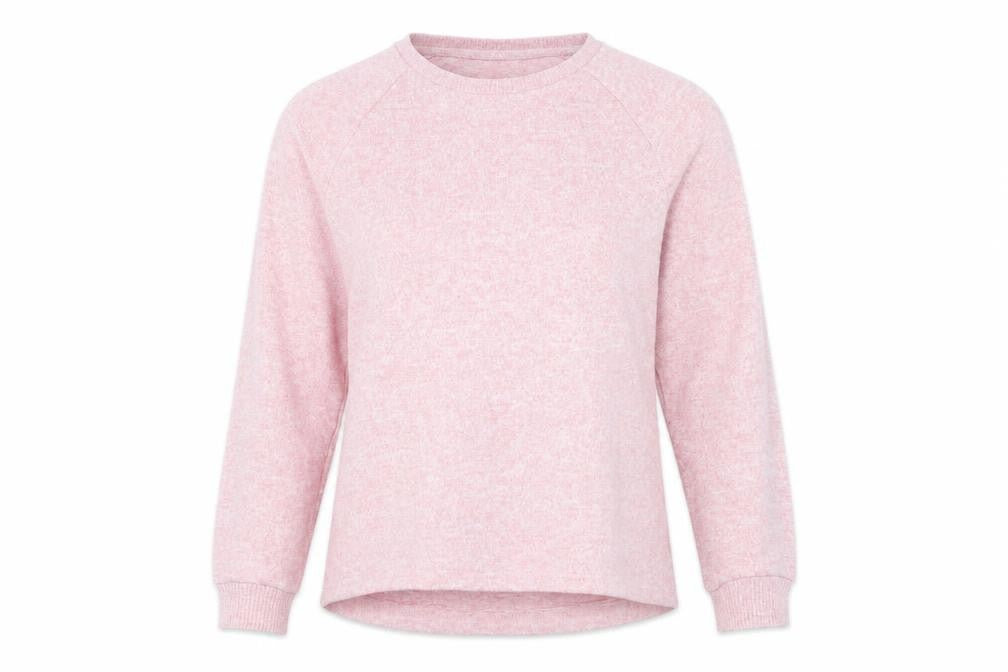 Front view of Primark women’s pink solid polyester top pyjama top, size XS