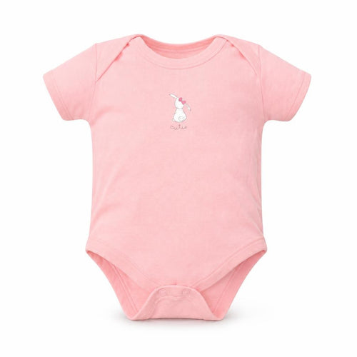 Matalan Girls Pink  Cotton Babygrow One-Piece Size 3-6 Months  Snap - Cutie