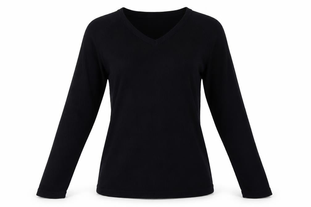 Front view of Ne Sports women’s blue polyester pullover sweatshirt, size UK 12, pullover