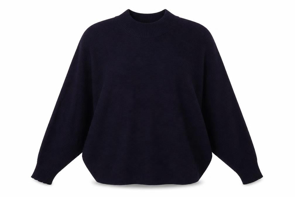 Apricot Womens Purple Mock Neck  Viscose Pullover Jumper Size 14