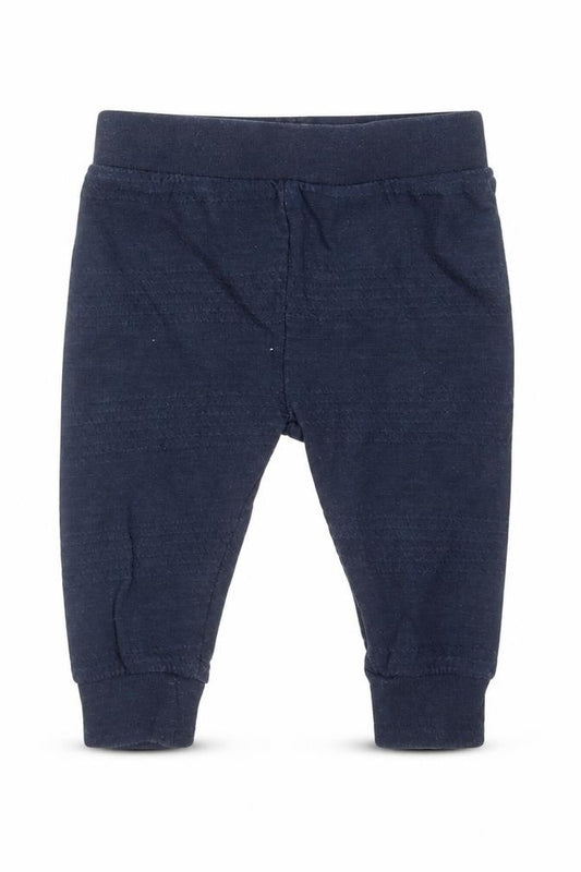 Front view of River Island girls’ blue striped cotton trousers size newborn