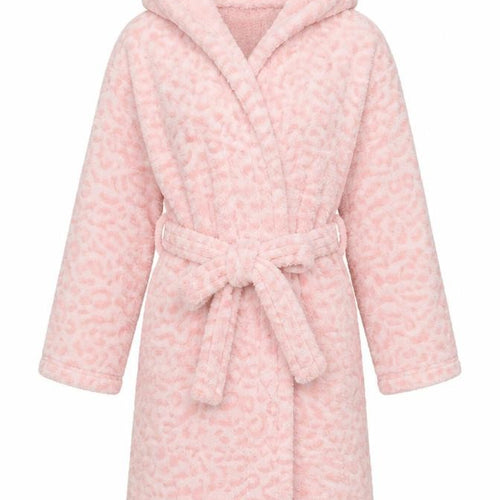 SLEEP BOUTIQUE Girls Pink Geometric Polyester Top Robe Size 5-6 Years  Tie