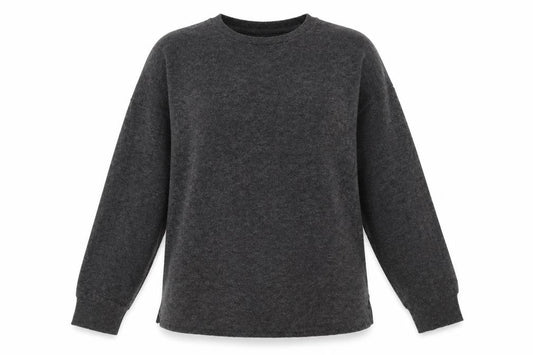 Front view of Primark women’s grey polyester pullover sweatshirt, size L, pullover