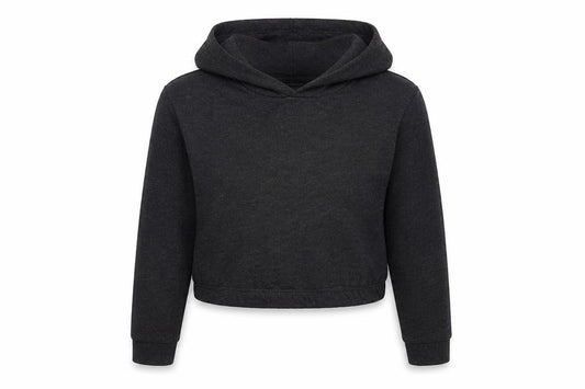 Studio Girls Grey  Cotton Pullover Hoodie Size 6-7 Years  Pullover - Cropped
