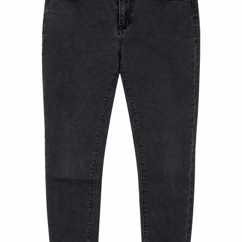 Vera Moda Womens Black  Cotton Skinny Jeans Size L L25 in Regular