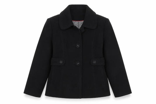 Front view of Next women’s black polyester jacket blazer, size UK 12