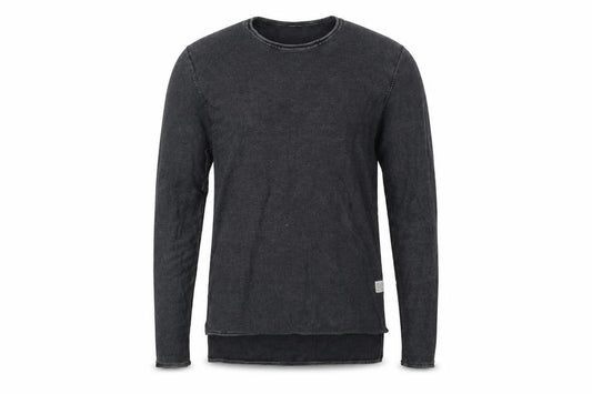 Front view of Primark men’s grey cotton pullover sweatshirt, size S