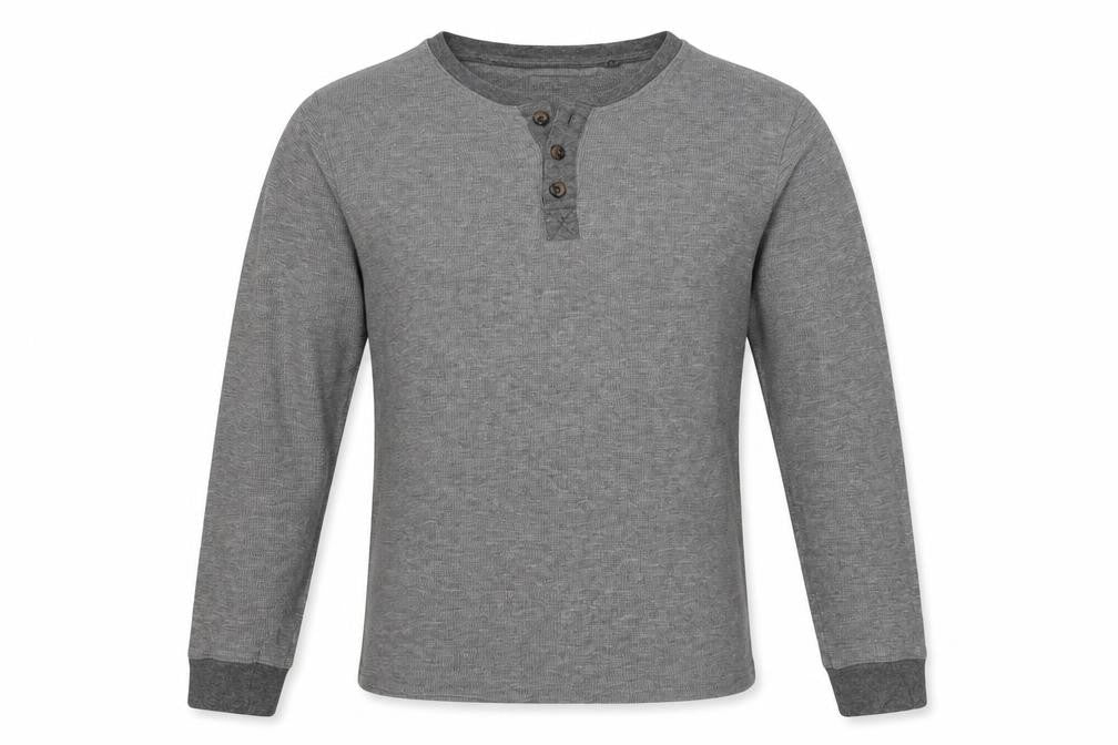 Front view of BHS men’s grey cotton pullover sweatshirt, size M