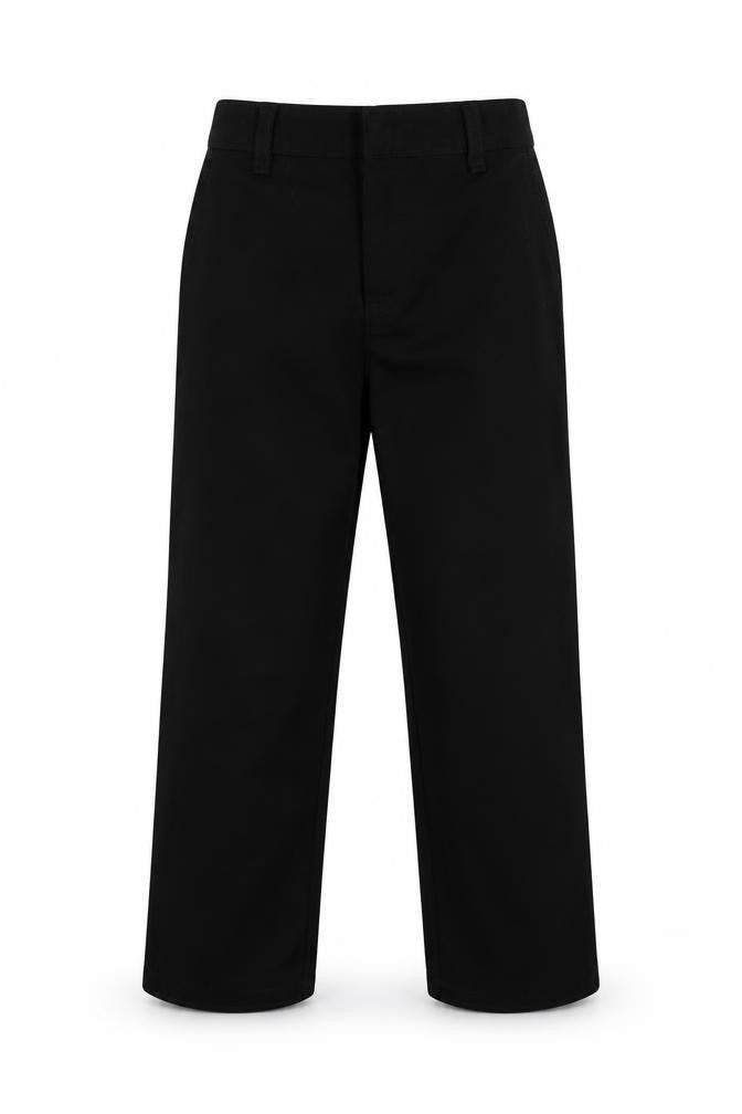 George Boys Black  Polyester Capri Trousers Size 5-6 Years  Regular Hook & Eye - School Wear