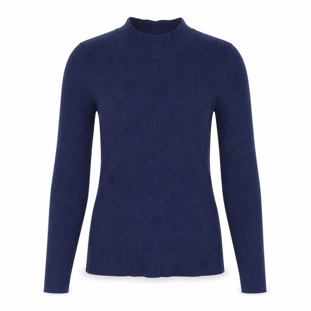 Front view of Primark women’s blue viscose pullover sweatshirt, size L, pullover