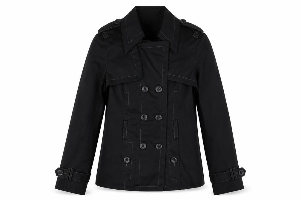 Front view of Marks & Spencer women’s black jacket, size UK 12