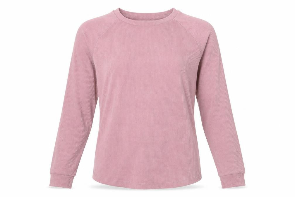 Front view of Primark women’s pink polyester top lounge set, size XS