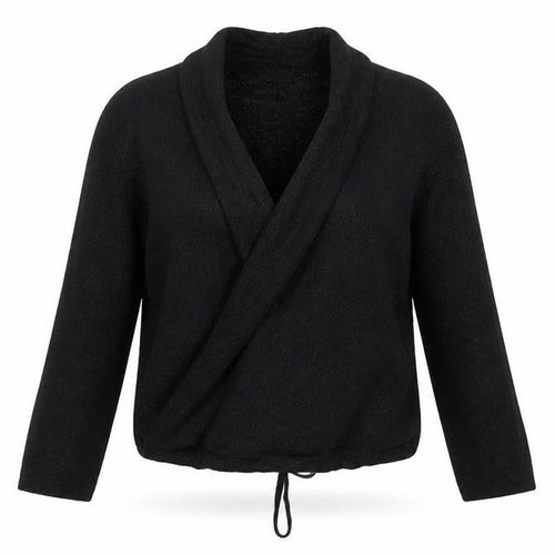 M&S Womens Black V-Neck  Viscose Cardigan Jumper Size 10