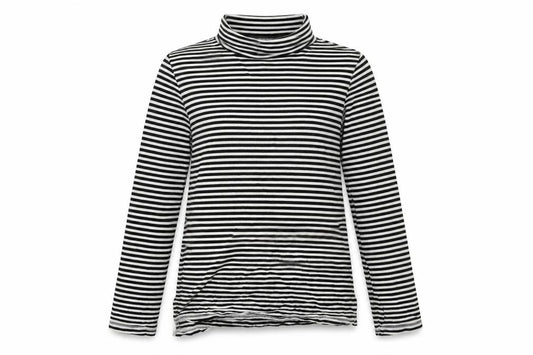 Front view of Next women’s white striped cotton pullover sweatshirt, size UK 8, pullover