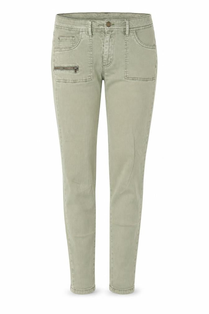 Preworn Womens Green  Cotton Skinny Jeans Size 30 in L28 in Extra-Slim