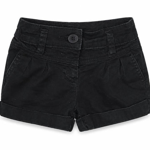 George Girls Black  Cotton Bermuda Shorts Size 4 Years  Regular