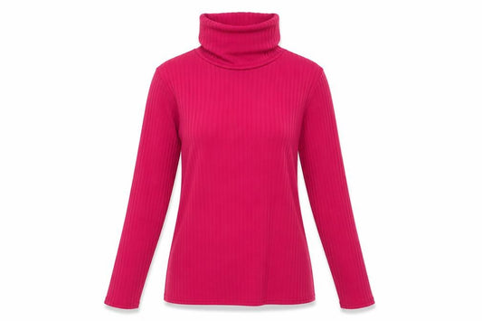Front view of PRETTYLITTLETHING women’s pink polyester pullover sweatshirt, size UK 14, pullover