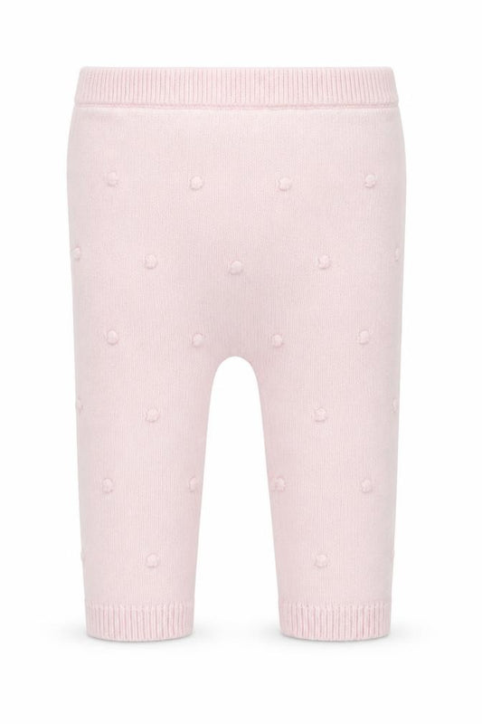 Front view of F&F girls’ pink cotton capri leggings, size 3-6, months