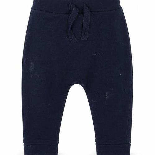 George Boys Blue  Cotton Jogger Trousers Size 3-6 Months