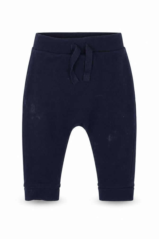 George Boys Blue  Cotton Jogger Trousers Size 3-6 Months
