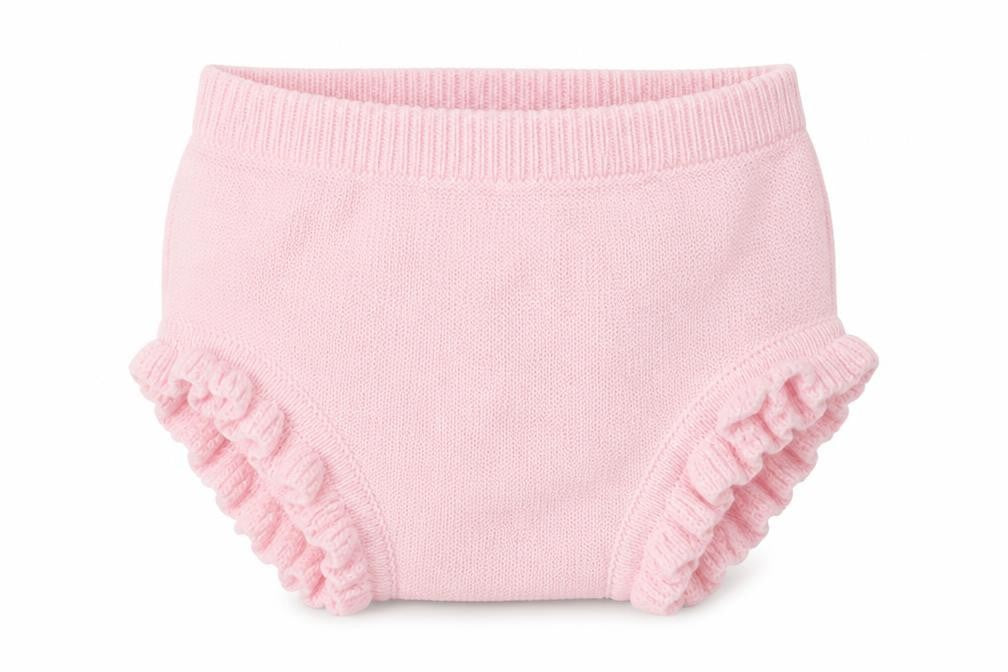 Nutmeg Girls Pink  Cotton Cropped Trousers Size 3-6 Months