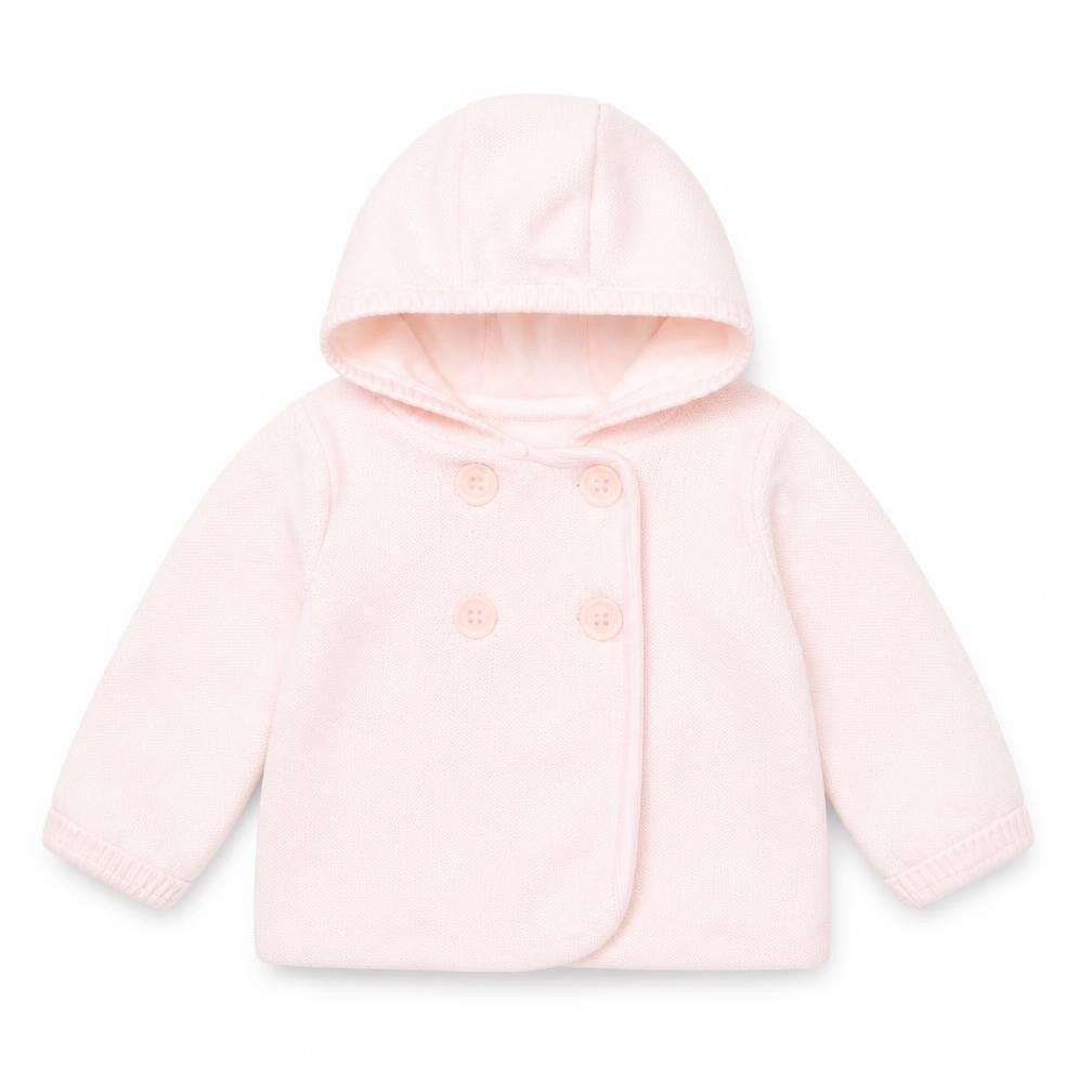 Mini Club Girls Pink  Cotton Cardigan Jumper Size 6-9 Months  Button - hoodie