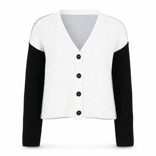 Boohoo Womens Multicoloured V-Neck  Acrylic Cardigan Jumper Size S