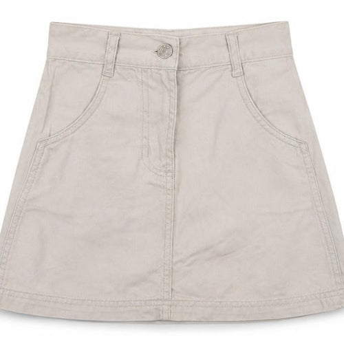 E.A Outerwear For Kids Girls Beige  Cotton Cargo Skirt Size 6-7 Years  Regular Buckle