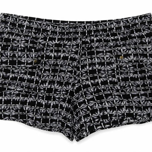 Gap Womens Black Geometric Viscose Sweat Shorts Size L L4 in Regular